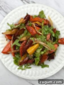 Roasted carrot and fennel salad - a healthy and flavorful side dish or light meal