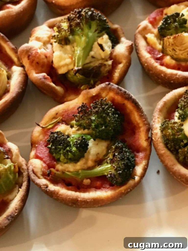vegan ricotta pizza muffins