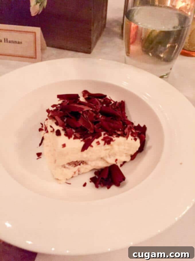 Decadent Tiramisu and fresh berries with cream, served as a delightful dessert at the Bertolli Rustic Cut Pasta Sauce event. #Ad #ReachforRustic