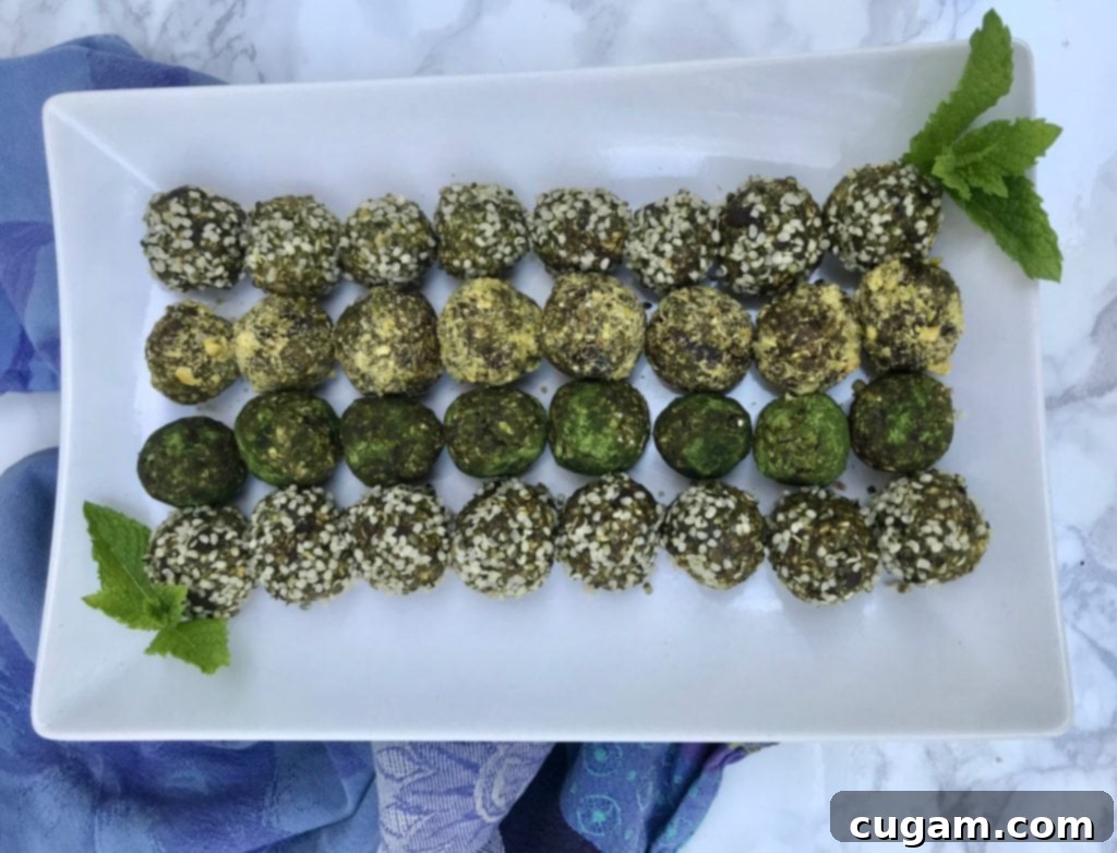 Thin Mint Healthy Energy Bites