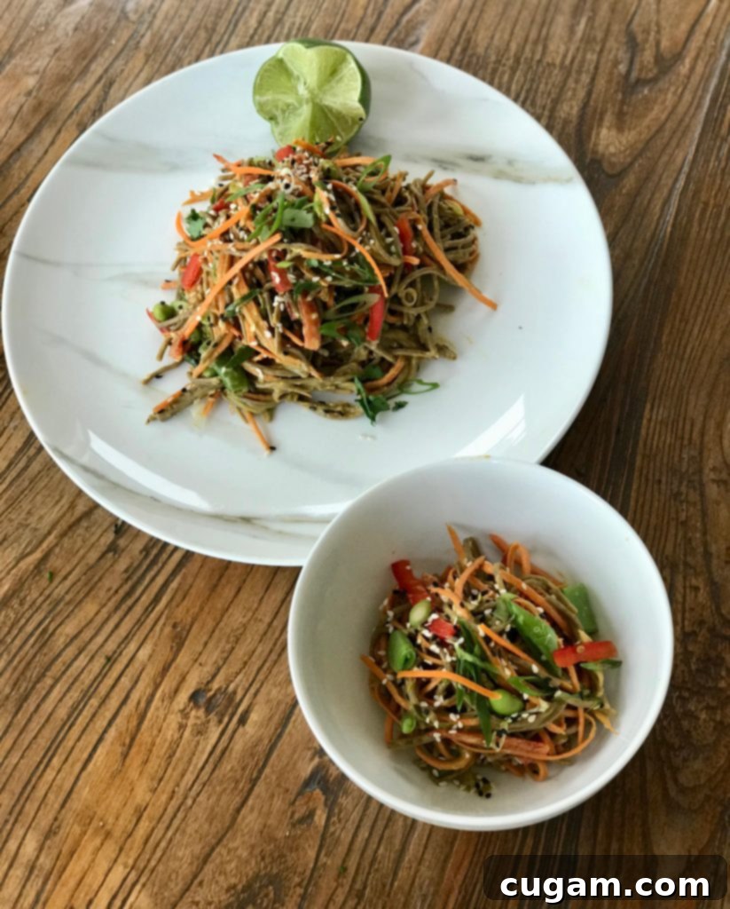 Sesame Soba Noodle and Vegetable Salad 2 Sesame Soba Noodle + Veggie Salad