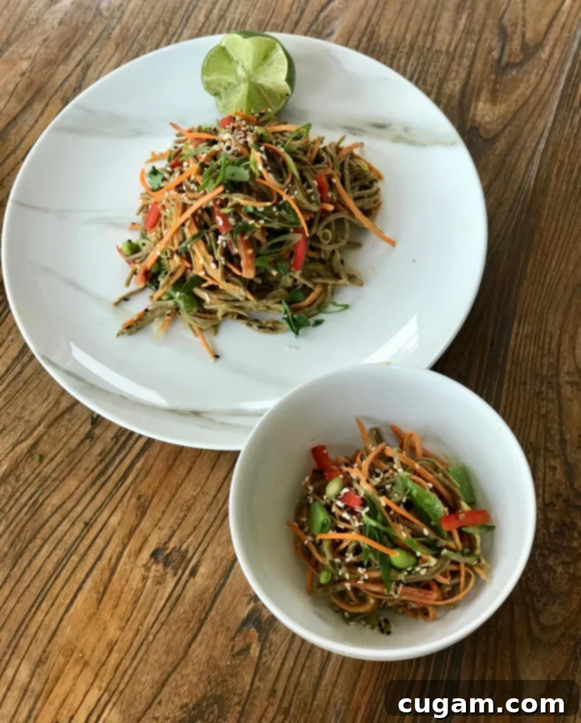 Sesame Soba Noodle + Veggie Salad