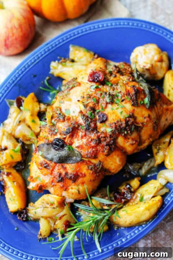 Fall Harvest Roasted Turkey Breast is a perfect recipe for Thanksgiving if you don't want to cook the whole bird.