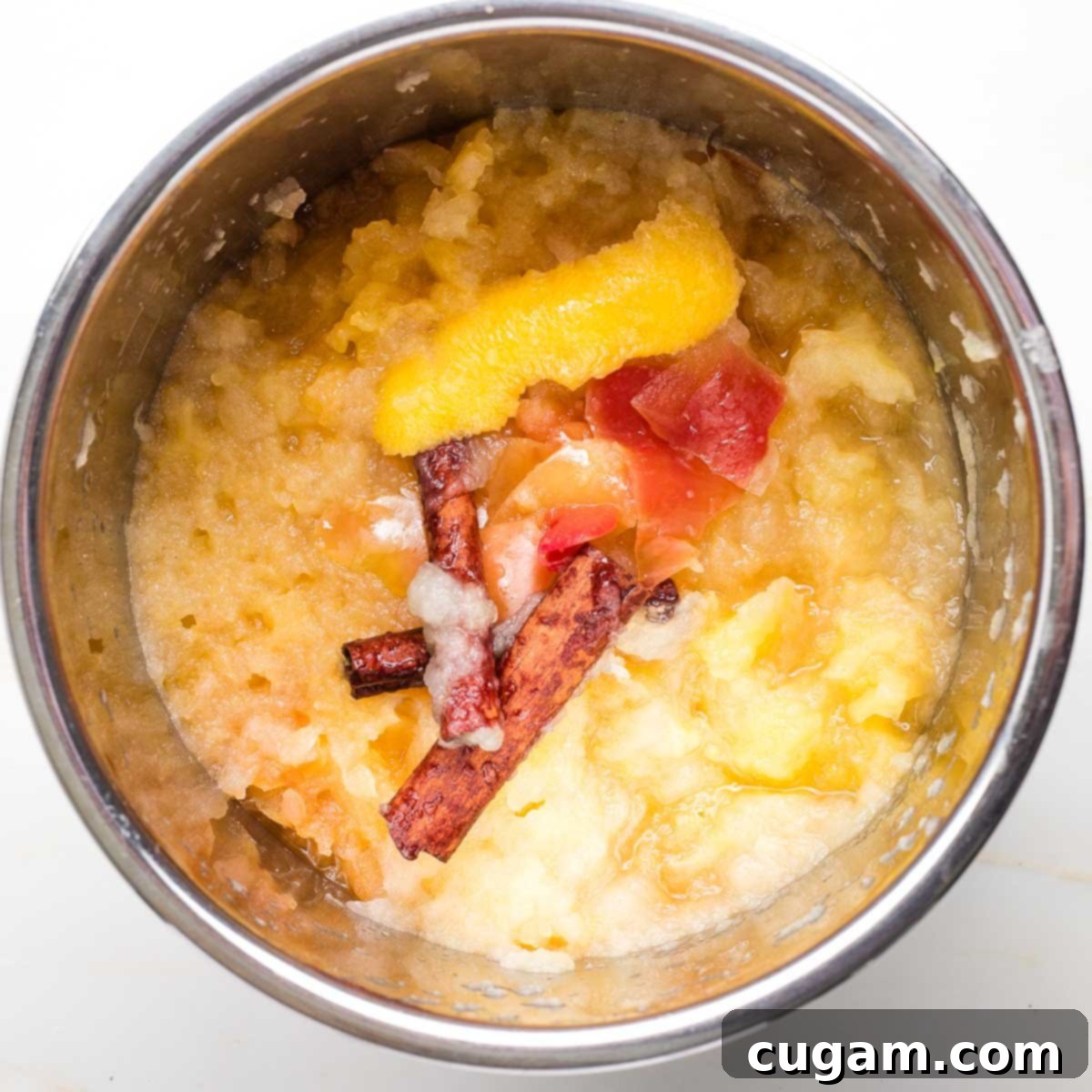 Homemade Sugar-Free Applesauce 7 Cooked applesauce in an Instant Pot.