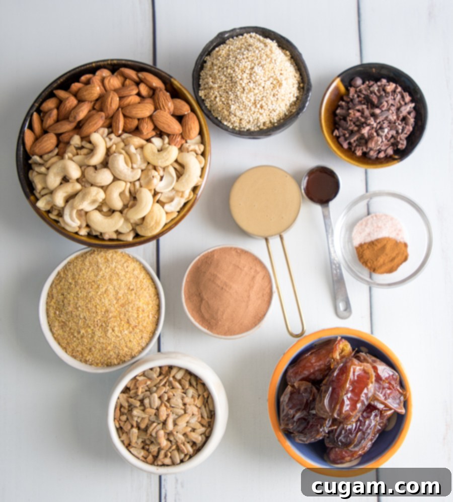 Grain Free No Bake Power Bars 4 Ingredients for energy bars
