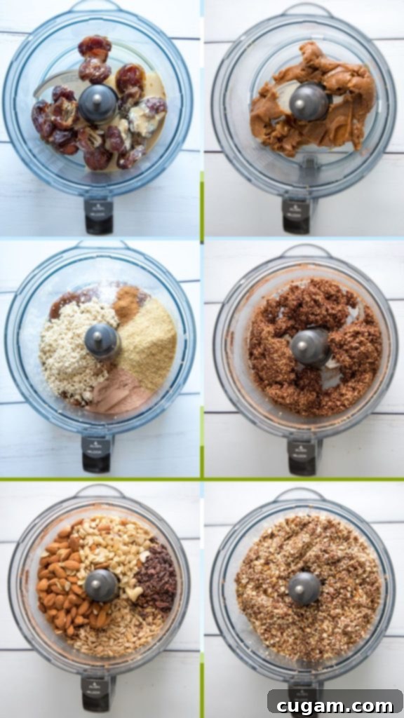 Grain Free No Bake Power Bars 5 Step by step energy bars