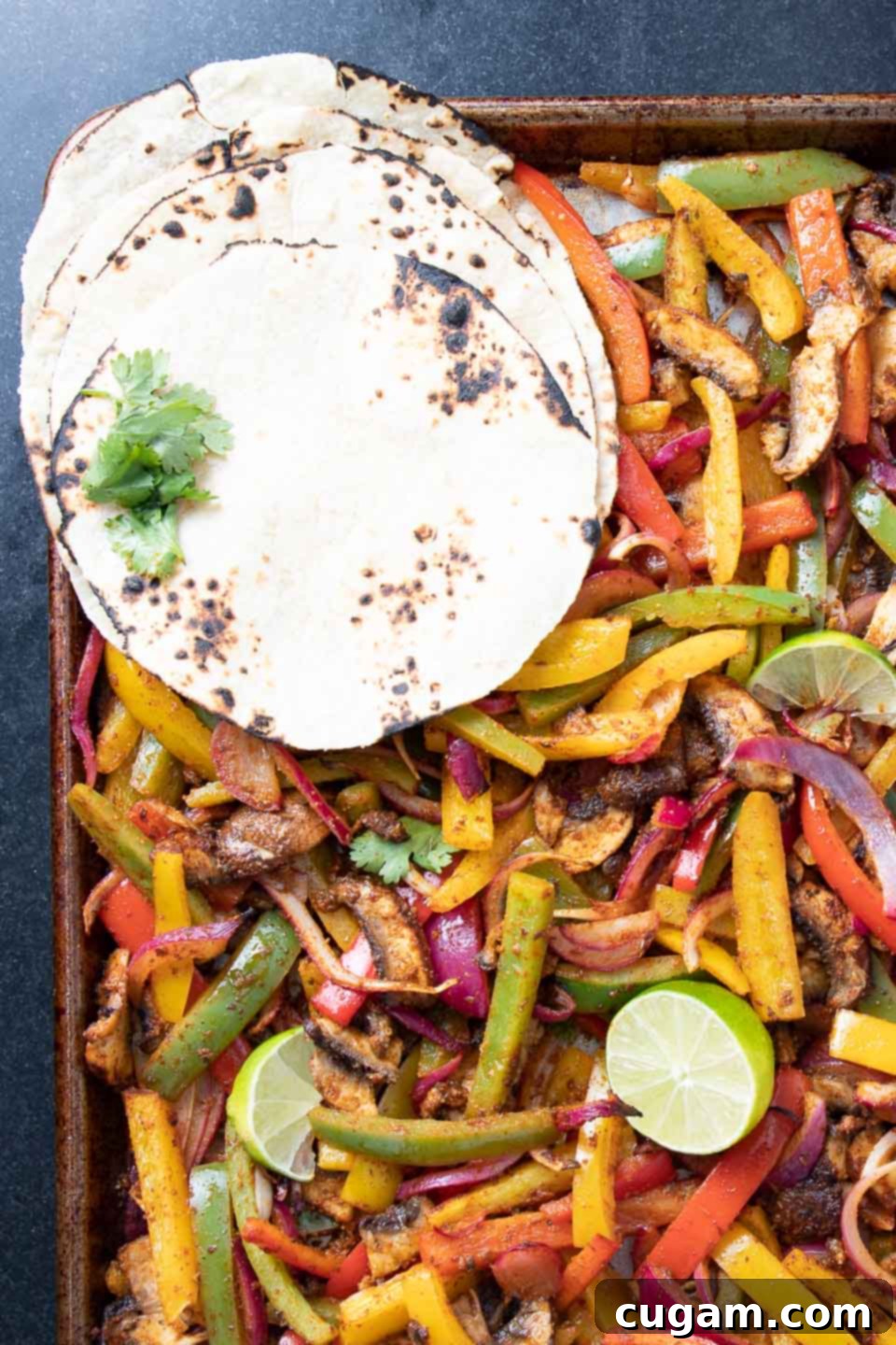 Fajitas with almond flour tortillas
