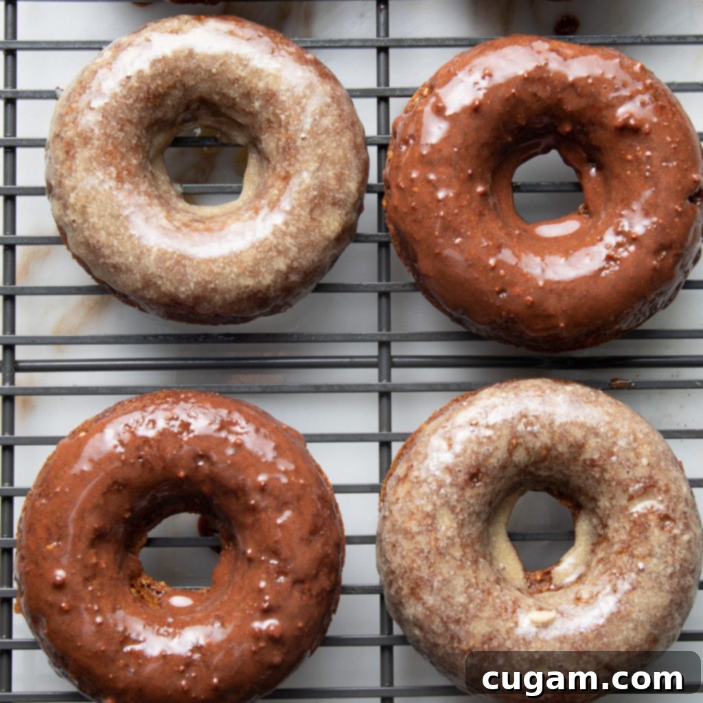 pumpkin donuts with maple and chocolate glaze. 