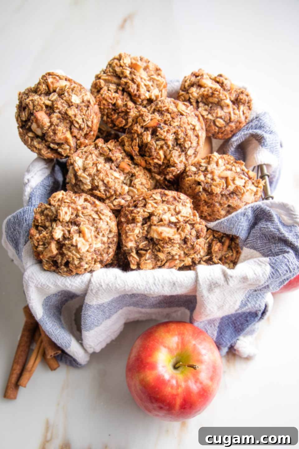 Rosh Hashanah 2025: Healthy Recipes and Menu Ideas 4 A basket brimming with healthy apple muffins, perfect for a festive Rosh Hashanah breakfast or snack.