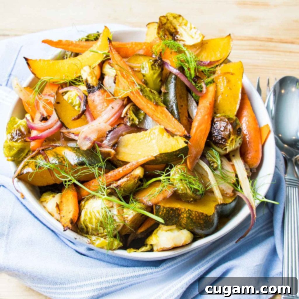 Yellow Squash, Orange Carrots, Green Brussels Sprouts, Fennel and Fennel Fronds. Bright and colorful in a bowl.