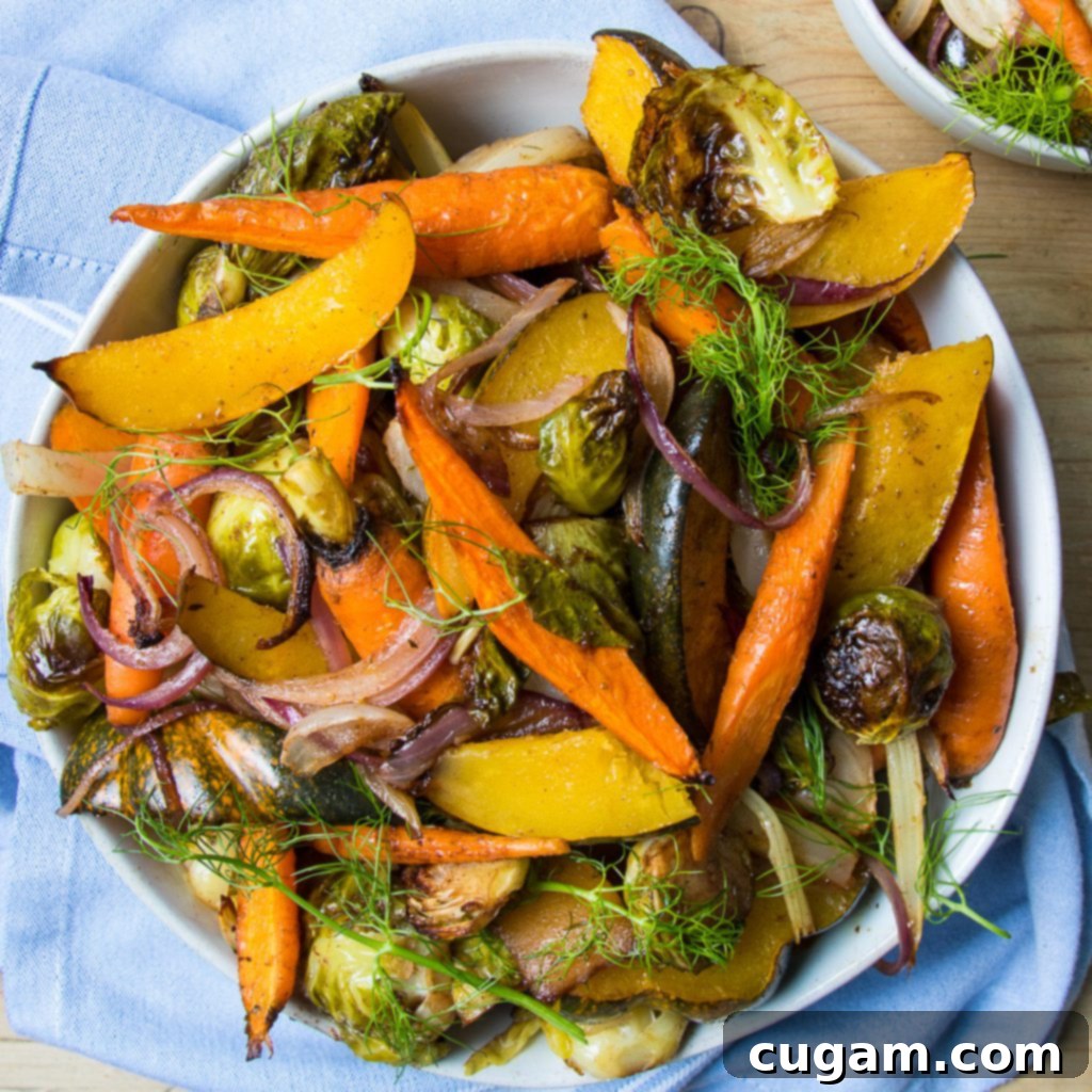 Big chunks of colorful veggies.