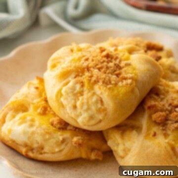 Baked chicken roll ups on white plate.