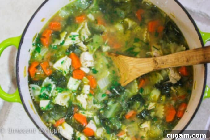 Leftover turkey soup - a delicious and comforting meal