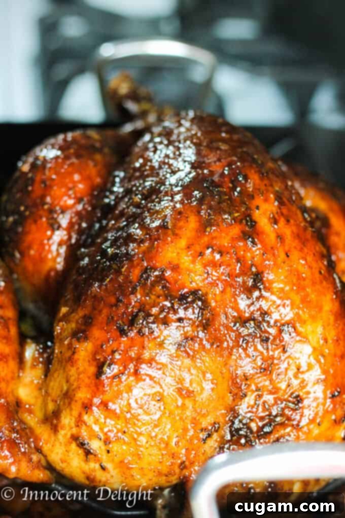Maple Mustard Glazed Turkey