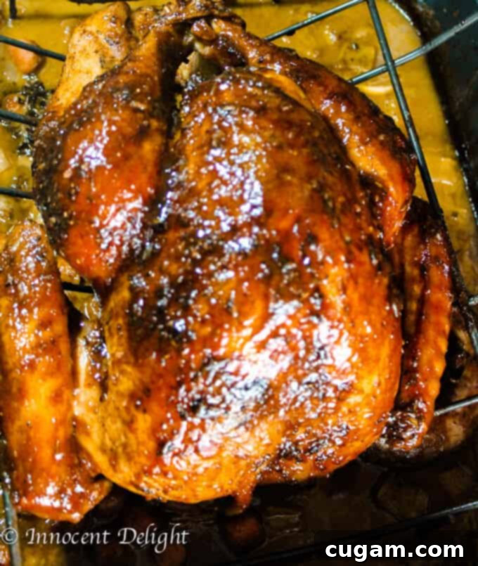 Maple Mustard Glazed Turkey