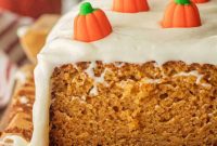 Autumnal Pumpkin Bread with Zesty Cream Cheese Frosting