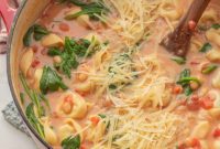 Tomato, White Bean & Tortellini Soup: A Tuscan Twist